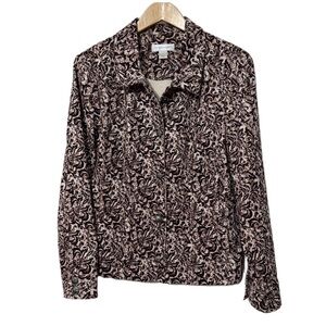 Christopher & Banks Womens Paisley Jacket